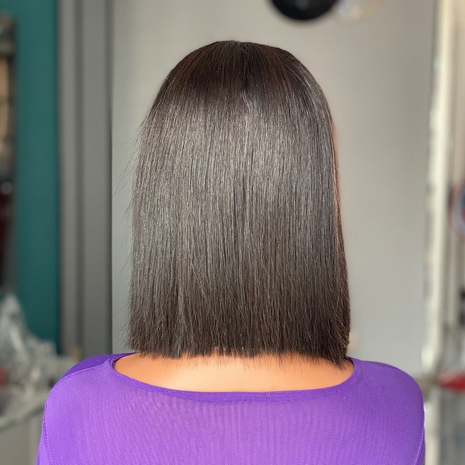 10" Bone Straight Bob Wig - 4x4 Lace - WigWonders