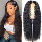 23.6" Center Part Long Curly Wig | High Temperature Synthetic African Curly Wig - WigWonders