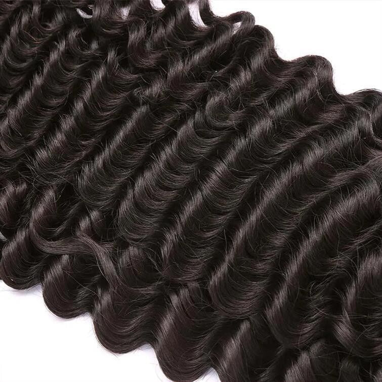 4x4 Lace Closure deep wave Human Hair Lace Closure - WigWonders