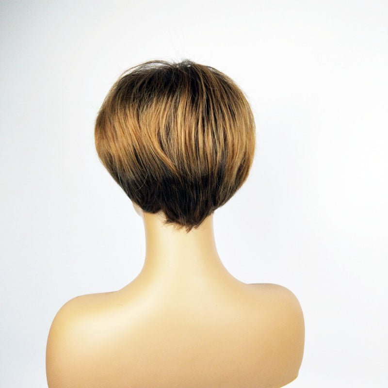 6in Synthetic Short Bob Wig - Brown - WigWonders