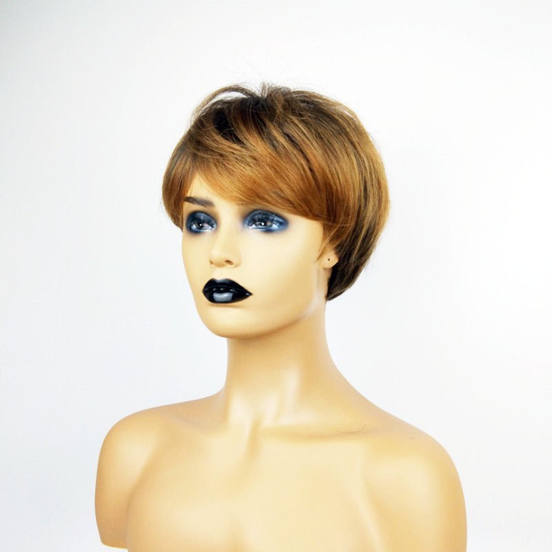 6in Synthetic Short Bob Wig - Brown - WigWonders