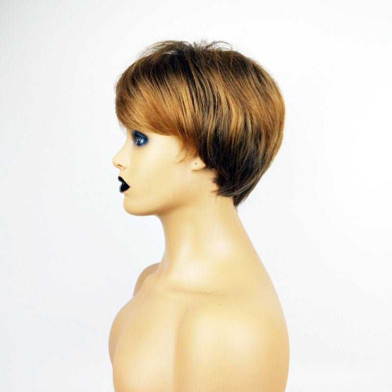 6in Synthetic Short Bob Wig - Brown - WigWonders