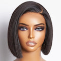 8" Bone Straight Bob Human Hair Wig - WigWonders