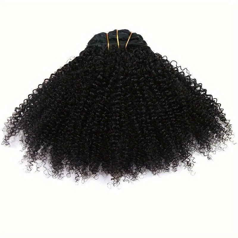 9A Afro Kinky Curly Clip-In Hair Extensions - 8 Piece Set - WigWonders