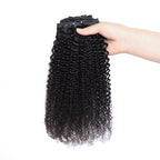 9A Afro Kinky Curly Clip-In Hair Extensions - 8 Piece Set - WigWonders