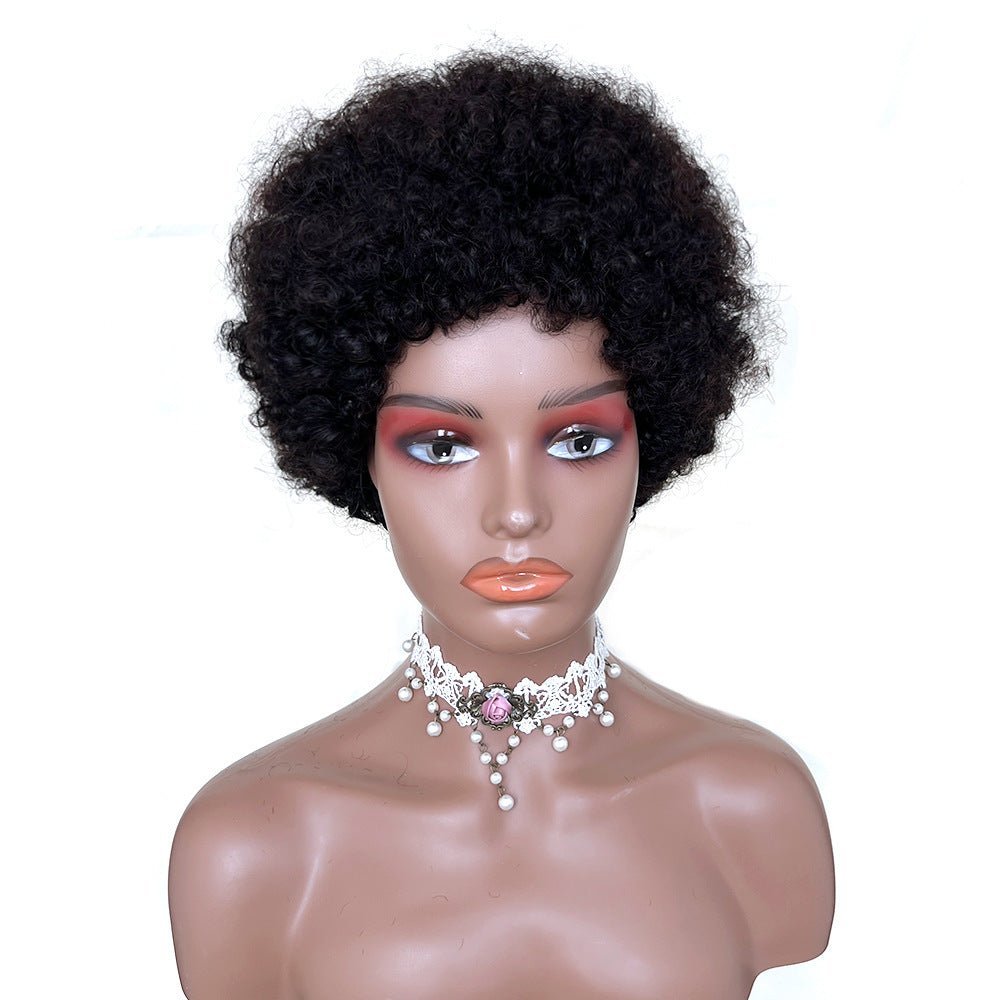 African Small Curls Cornrow Braid Synthetic Wig - WigWonders