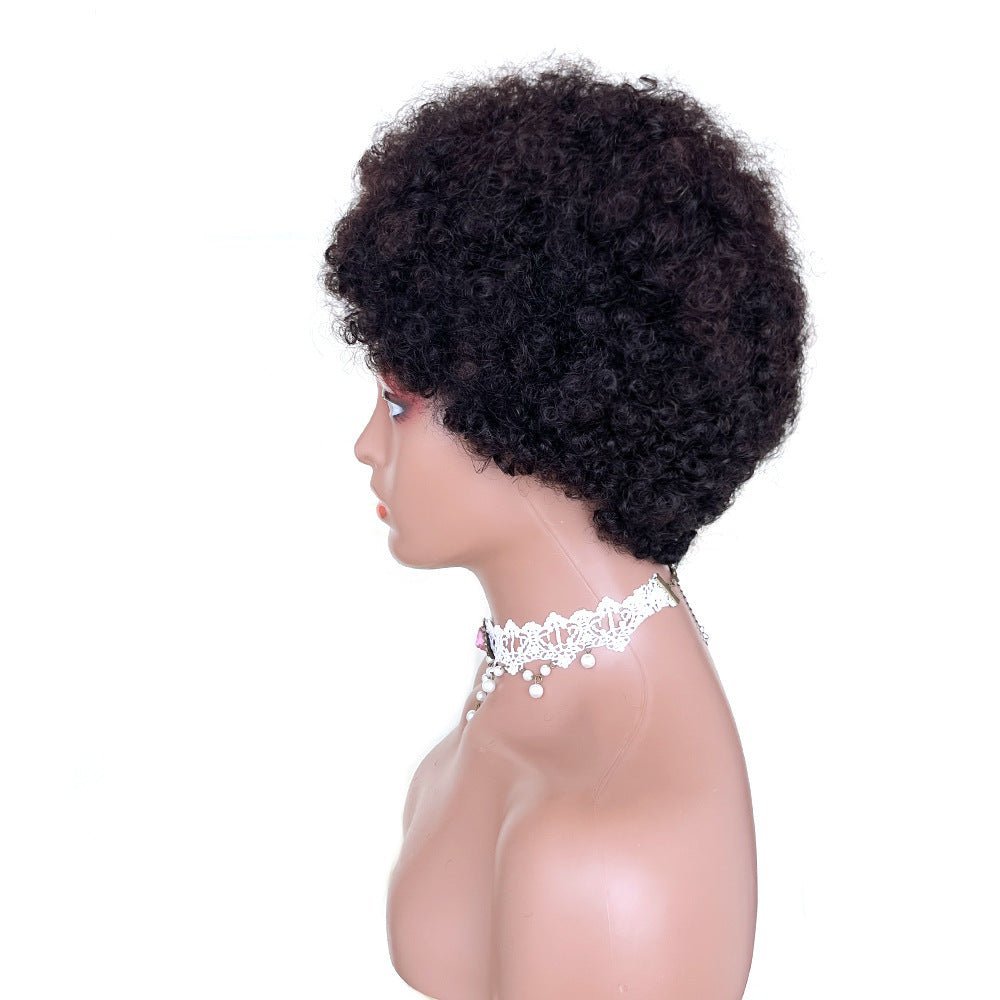 African Small Curls Cornrow Braid Synthetic Wig - WigWonders