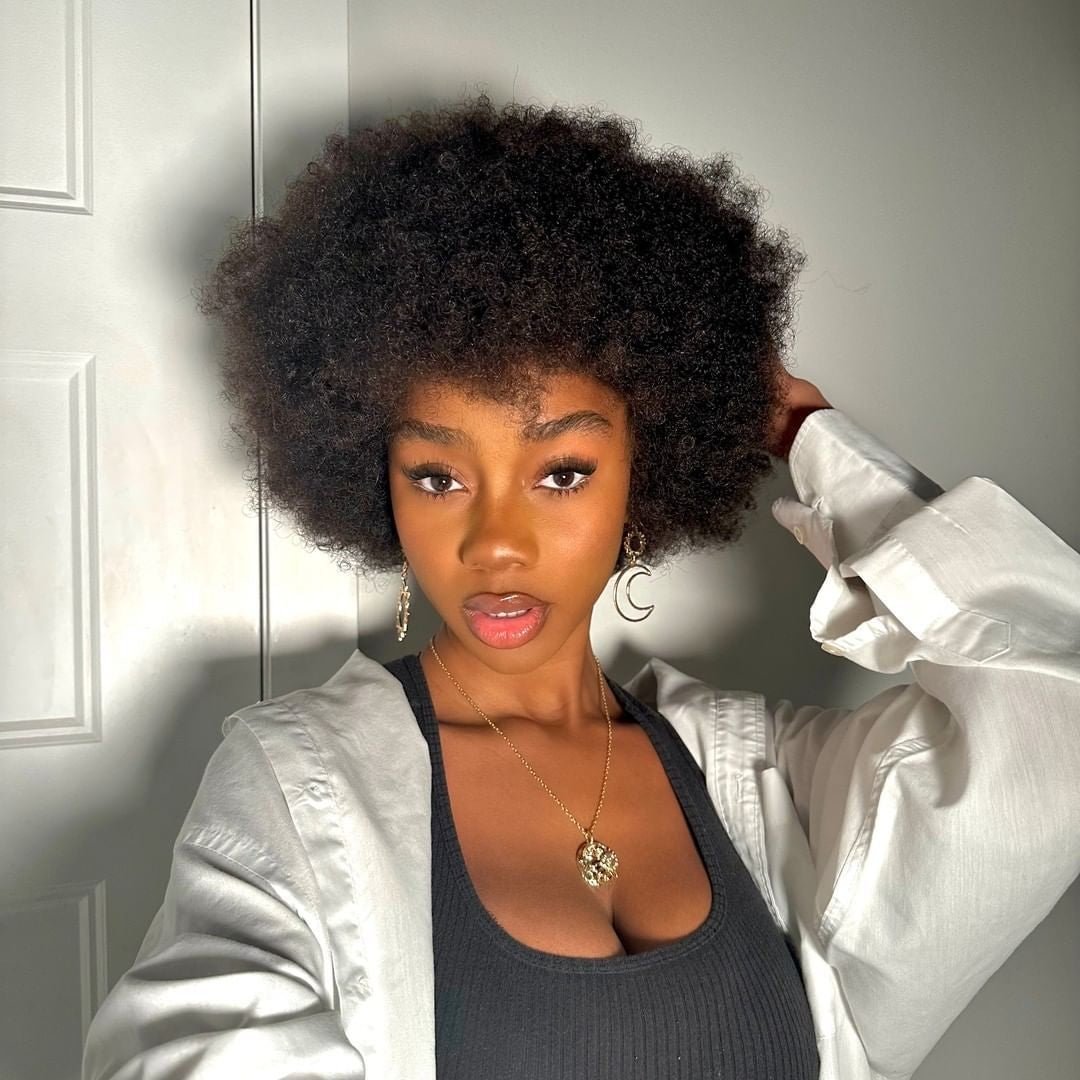 African Small Curls Cornrow Braid Synthetic Wig - WigWonders