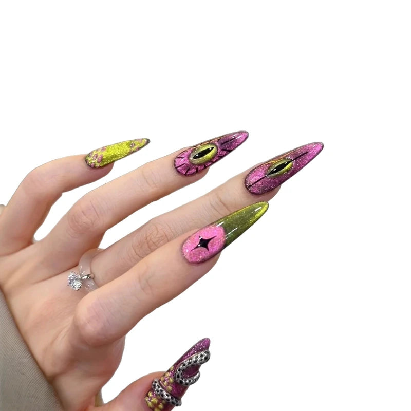 Alien Eye Cat Eye Press-On Nails