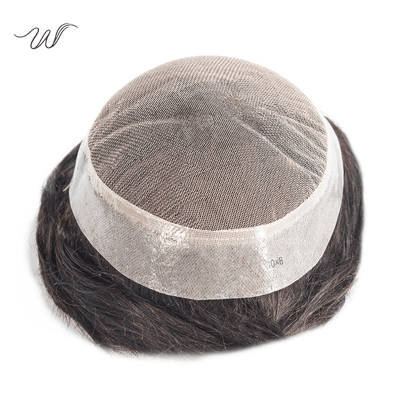 AUS Full Lace Men’s Human Hair System – Natural HD Lace Toupee - WigWonders