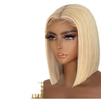 Blonde 13x4 Lace Front Straight Human Hair Wig - WigWonders