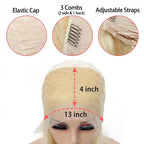 Blonde 13x4 Lace Front Straight Human Hair Wig - WigWonders