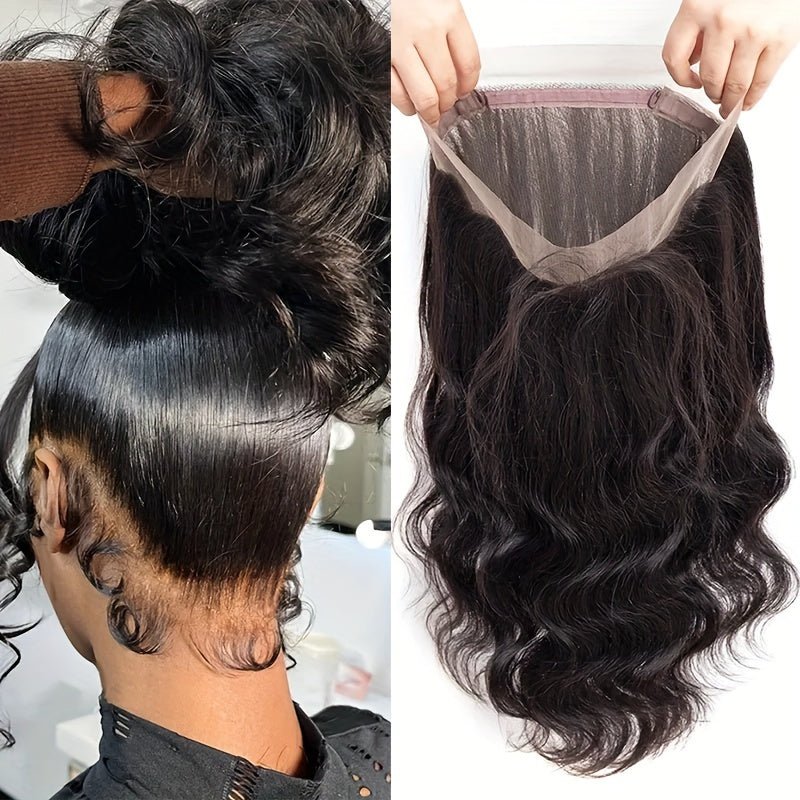 Body Wave 360 Lace Wig with Bangs - Remy Human Hair - WigWonders