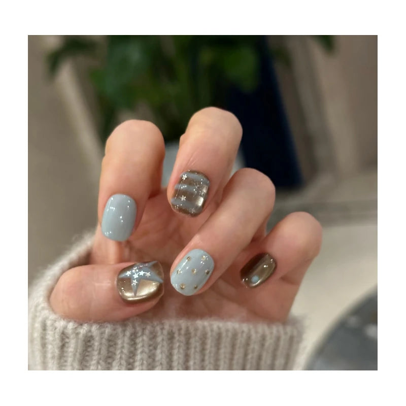 Cat Eye Press-On Nails, 42 Designs