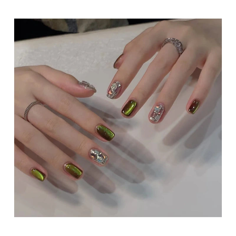 Cat Eye Press-On Nails, 42 Designs