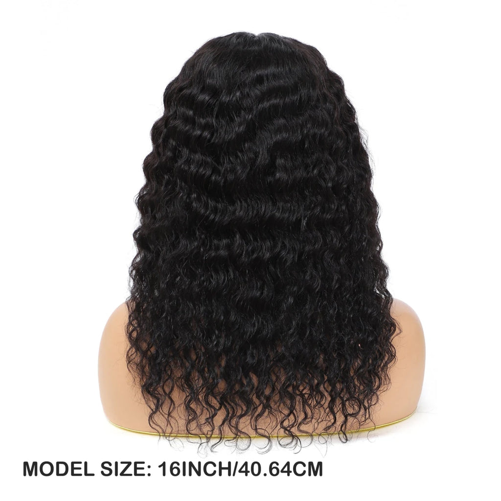 Deep Wave Lace Front Wig - 4x0.75 Human Hair - WigWonders
