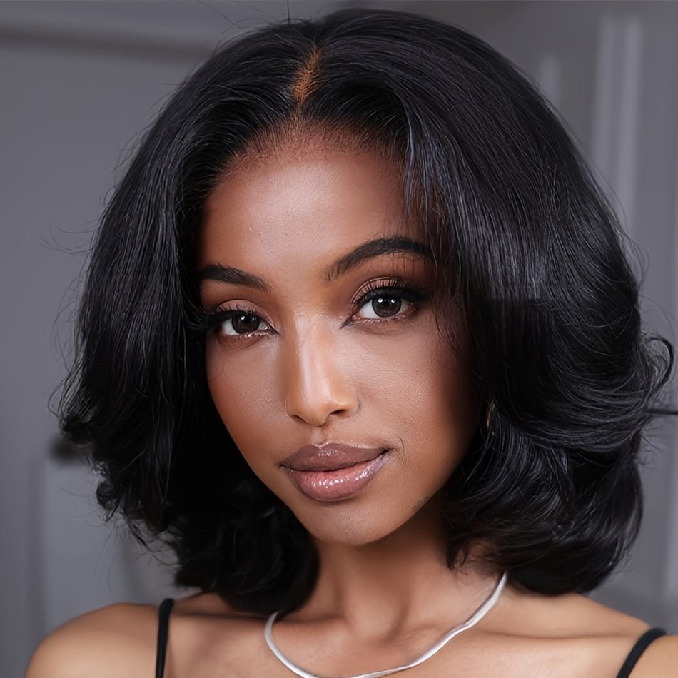 Glueless 5x5 Lace Deep Wave Bob Wig 150% Density - WigWonders