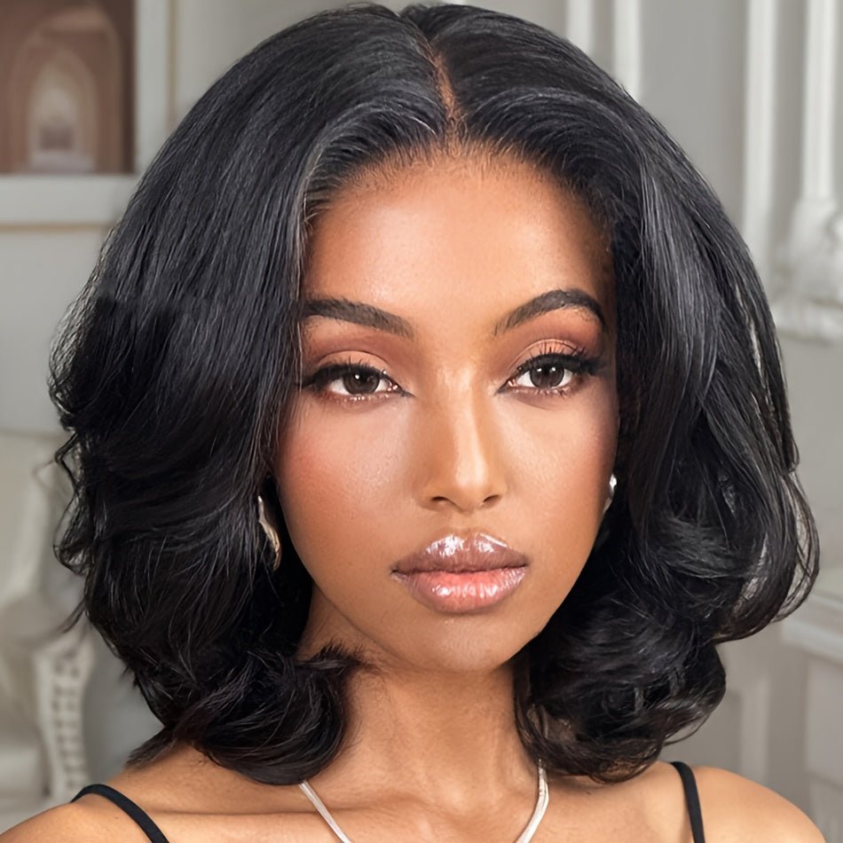 Glueless 5x5 Lace Deep Wave Bob Wig 150% Density - WigWonders