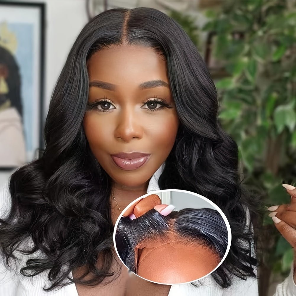 Glueless Body Wave Bob Wig - 4x4 HD Lace Front Human Hair - WigWonders
