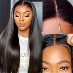 Glueless HD Lace Front Wig Human Hair 4x4 Straight Pre-Plucked - WigWonders
