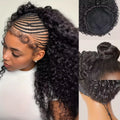 Glueless Human Hair 3-in-1 Jerry Curl Half Wig 200% Density - WigWonders