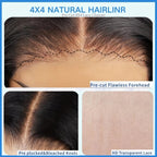 Glueless Short Straight Bob Wig 4x4 HD Lace Front 180% Density Pre Plucked - WigWonders