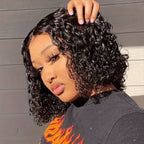 Glueless Water Wave Bob Wig - 4x4 Lace Closure - WigWonders