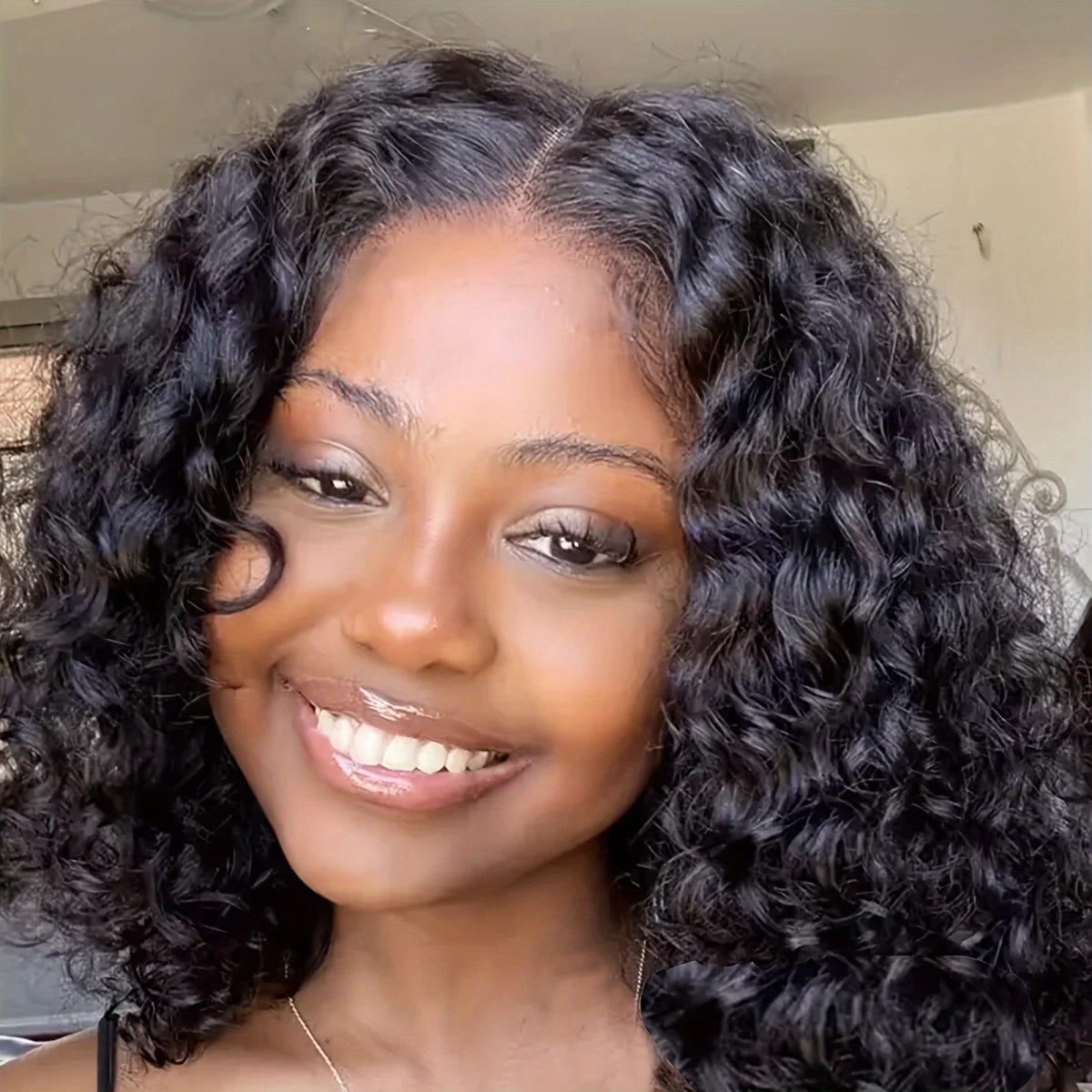 Glueless Water Wave Bob Wig - 4x4 Lace Closure - WigWonders