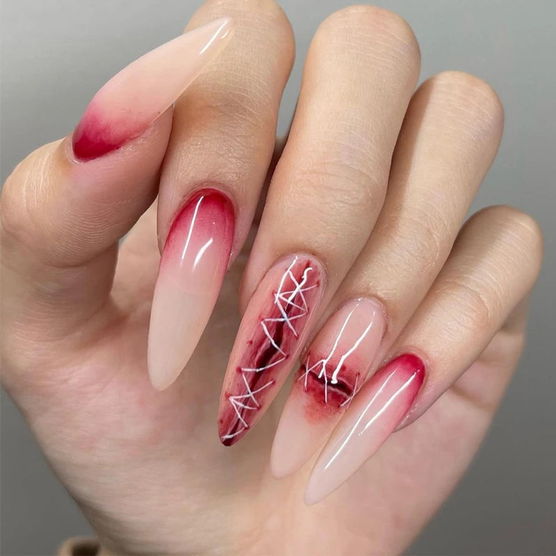 Halloween 3D Cat Eye Press-On Nails