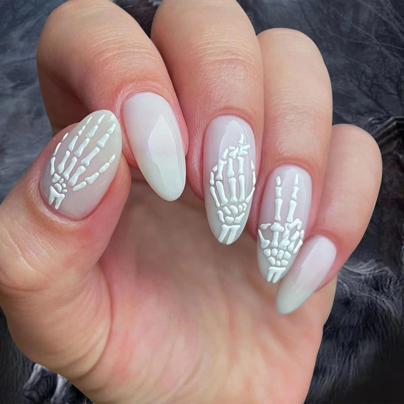 Halloween 3D Cat Eye Press-On Nails