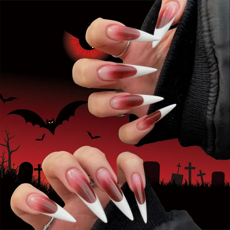 Halloween 3D Cat Eye Press-On Nails