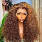 Kinky Curly Lace Front Wig Afro Curly Long Wig - WigWonders