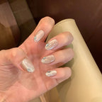 Everyday Nail Art Press-On Nails, 32 Designs — Champagne Crystal Glitter