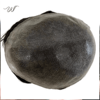 Men’s Full PU Human Hair System – Hand-Tied Skin Toupee - WigWonders