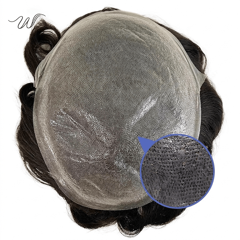 Men’s Thin Skin Hair System – Invisible PU Toupee for Balding - WigWonders