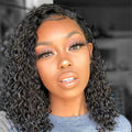 Natural Wave Human Hair Lace Front Wig - No Glue Needed - WigWonders