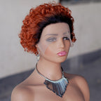 Pixie Curly 13x1 Lace Front Human Hair Wig - Short Bouncy Curls - WigWonders
