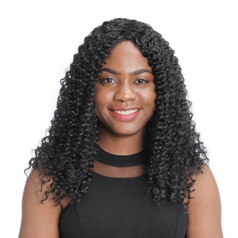 Short Curly Synthetic Wig Voluminous Afro Style - WigWonders