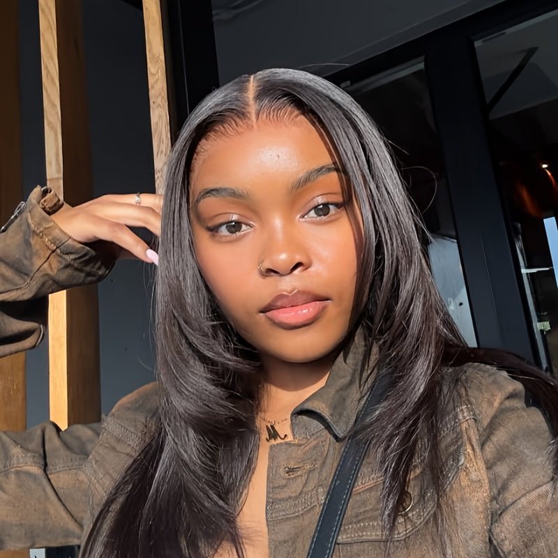 Silky Straight 4x4 Lace Bob Human Hair Wig Pre-Plucked - WigWonders