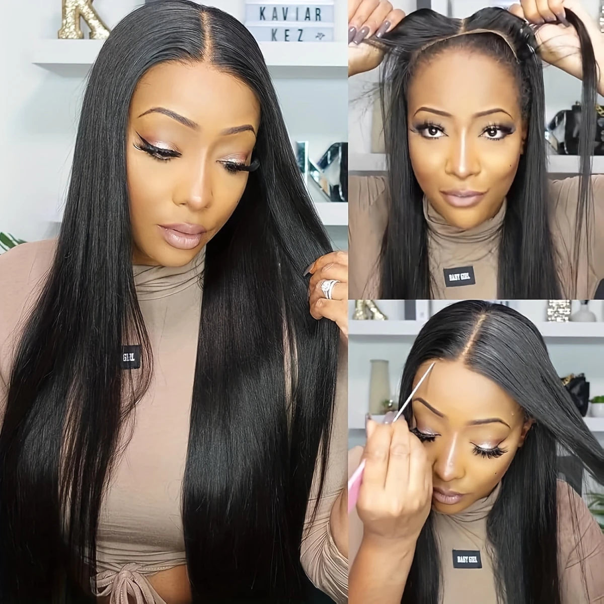 Straight 4x4 HD Lace Closure Wig - Glueless - WigWonders
