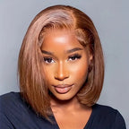 Straight Bob 13x4 Lace Front Human Hair Wig - WigWonders