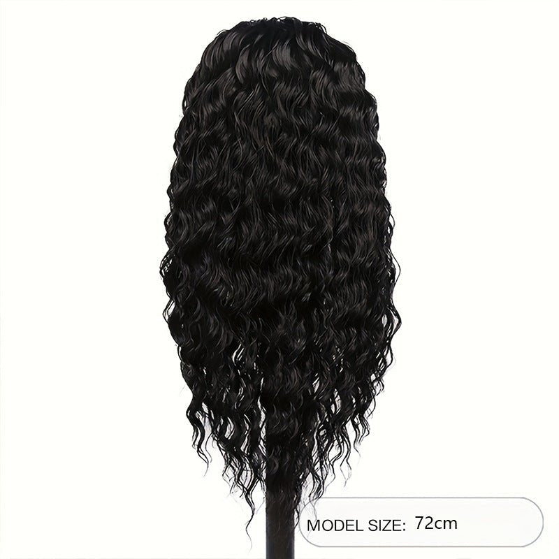 Synthetic Kinky Curly Headband Wig Long Length - WigWonders