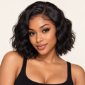 Wave Human Hair Wig with 13x4 Lace Front