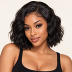 Wave Human Hair Wig with 13x4 Lace Front